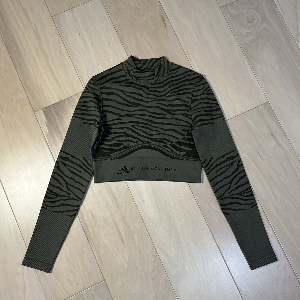 Adidas By Stella Mccartney True Purpose Cropped Top Long Sleeve Women’s Medium